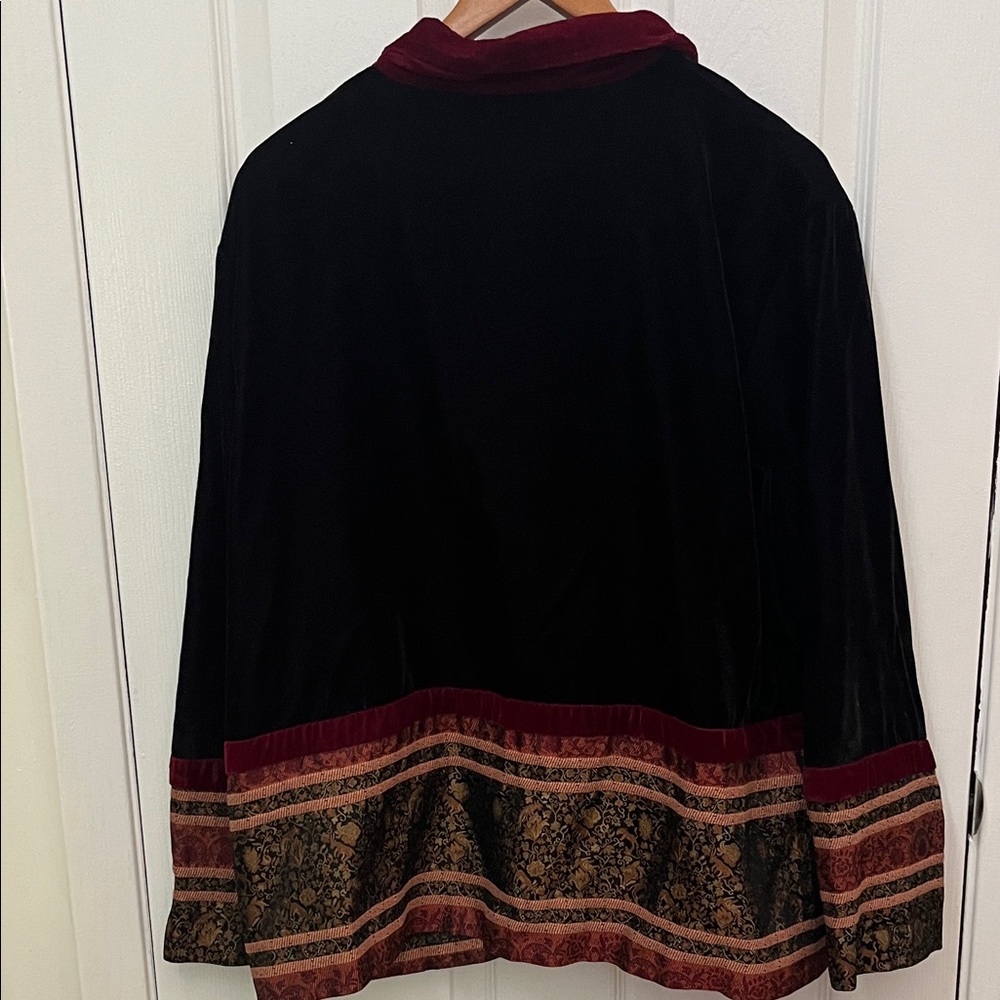 Coldwater Creek Burgundy 3 Piece Velvet Set Size Large - Picture 10 of 11